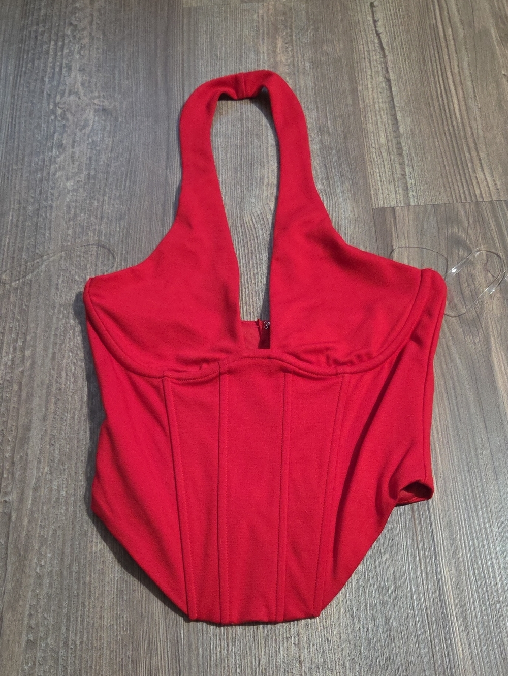 Windsor Red Halter Top